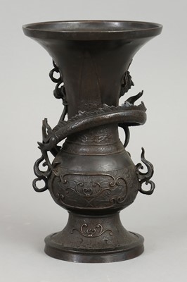 Japanische Bronzevase des 19. Jahrhunderts