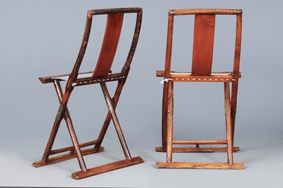Lot 157 - 2 chinesische Jagdstühle der Qing-Dynastie
