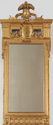 Lot 297 - Schwedisch-gustavianischer Wand-/Konsolenspiegel