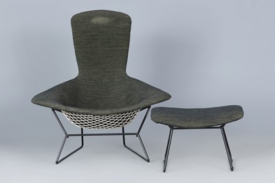 KNOLL INTERNATIONAL "Bird Chair" Sessel mit Ottoman