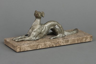 Art Deco Zinkguß Figur "Windhund"