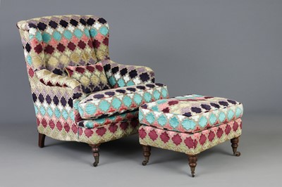 Lot 227 - Armlehnsessel mit Ottoman "Howard Chair"