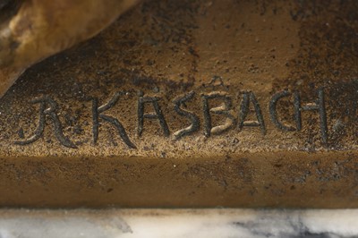 Lot 1824 - RUDOLF KAESBACH (1873-1955) Bronzefigur "Junge Ziegenböcke"
