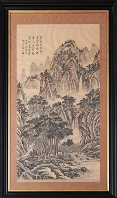 Lot 132 - Große chinesische Tuschemalerei