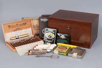 Lot 1495 - Zigarren Humidor mit Inhalt