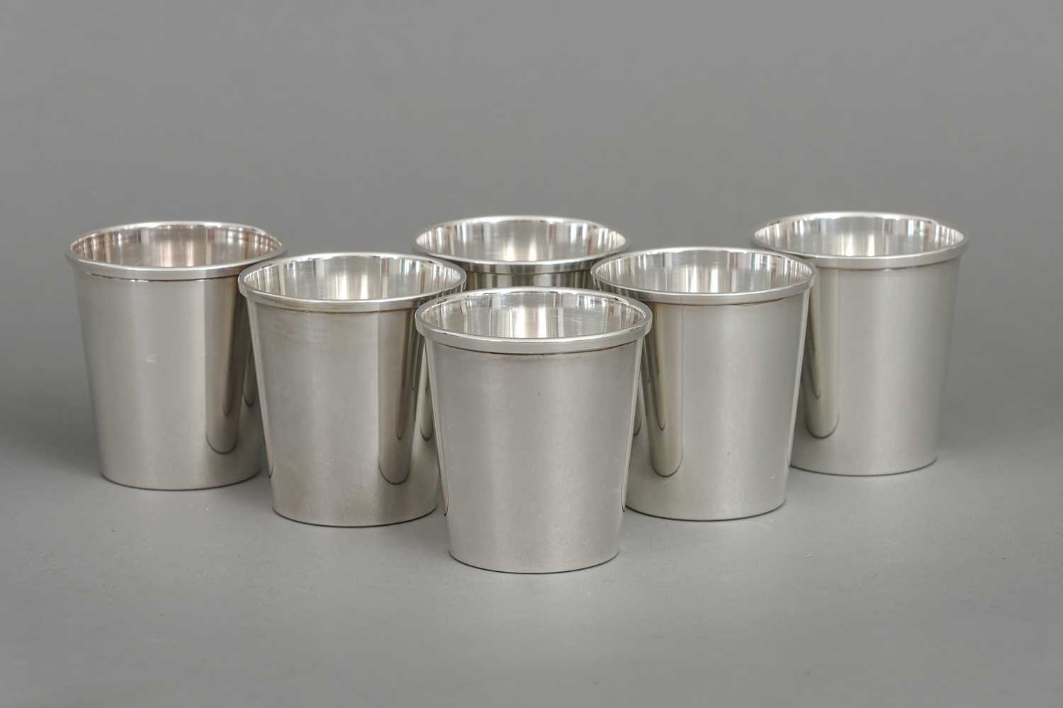 Lot 609 - 6 ZARAMELLA ARGENTI (Italy) Silber Becher