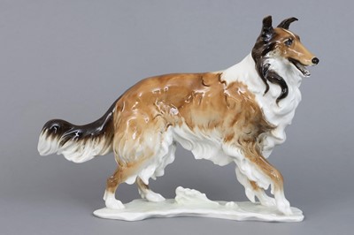 Lot 1112 - HUTSCHENREUTHER Porzellanfigur "Collie"