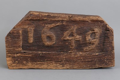 Fragment eines Gebälks/Supraporte des 17. Jahrhunderts