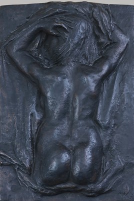 Lot 1837 - Waldemar GRZIMEK (1918-1984), Bronze-Relief "Nach dem Bade"