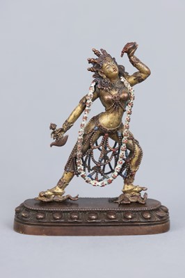 Lot 224 - Tibetische Bronzefigur "Dakini"