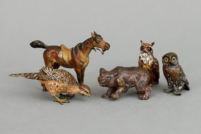 Lot 1818 - 5 Wiener Bronze Tierfiguren