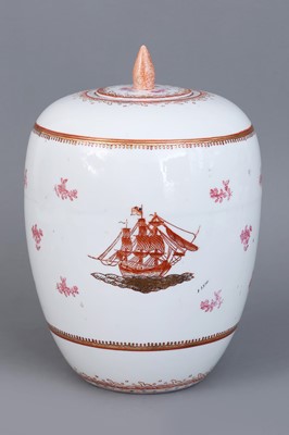 Lot 35 - Chinesische "Chine de commande" Deckelvase