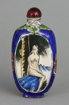 Asiatische Emaille Snuff-bottle für den europäischen Markt