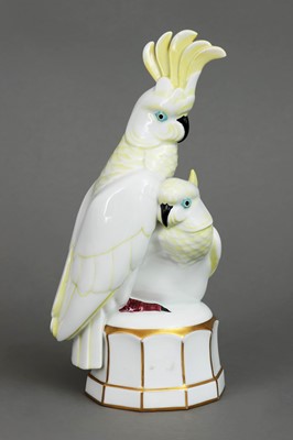 Lot 1113 - HUTSCHENREUTHER Porzellanfigur "Kakadu Pärchen"