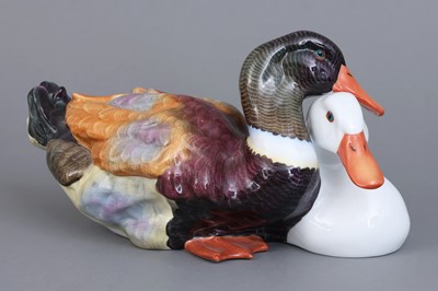 Lot 1116 - HEREND Porzellanfigur "Entenpaar"