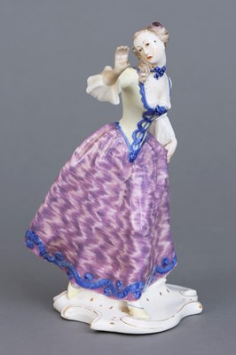 Lot 1102 - NYMPHENBURG Porzellanfigur "Leda" aus der Commedia dell'Arte