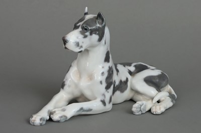 Lot 1107 - BING & GRÖNDAHL Porzellanfigur "Dänische Dogge"