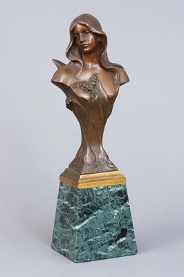 Lot 1832 - wohl HANS MÜLLER (1873-1937) Bronzebüste "Flora"