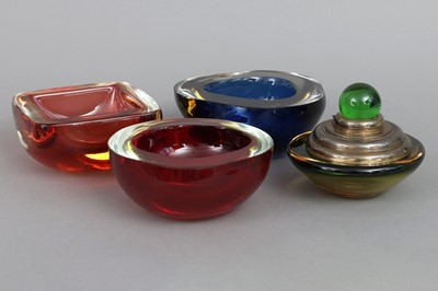 Lot 1132 - 4 MURANO Sommerso Glasgefäße