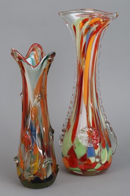 Lot 1127 - 2 Glaskeulenvasen, wohl MURANO