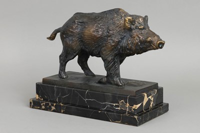 Lot 1153 - Bronzefigur eines Wildschweins