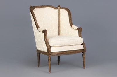 Lot 1662 - Fauteuil /Armlehnsessel des 19. Jahrhunderts "Louis Seize"