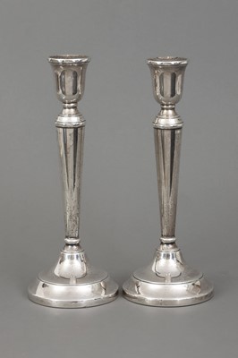 Lot 552 - Paar DAVID RICHARDS & SONS (Birmingham) Silber Tischleuchter