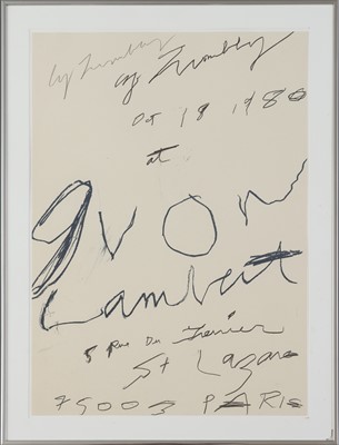 Lot 1465 - CY TWOMBLY (1928 Lexington/Virginia - 2011 Rom)