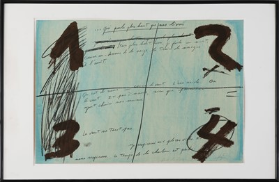 Lot 1461 - ANTONI TAPIES (1923 Barcelona - 2012 ebenda)