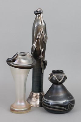 Lot 1073 - 3 Moderne Glasvasen, teilweise ERWIN EISCH