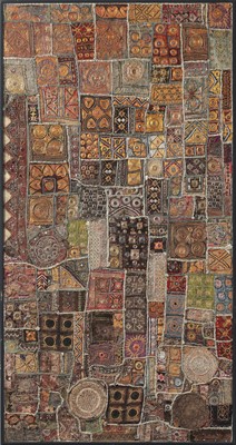 Lot 141 - Große indische Mukka Patchwork Stickerei