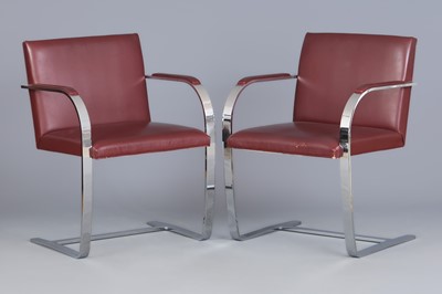 Lot 1571 - 2 MIES VAN DER ROHE "Brno" Freischwinger für KNOLL