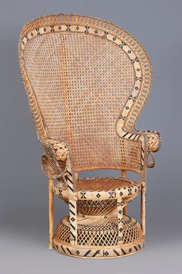 Lot 1657 - Peacock Chair aus Rattangeflecht