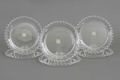 Lot 392 - 6 LALIQUE (France) Dessertteller "Andlau"