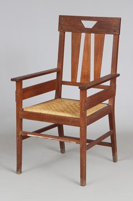 Arts & Craft Armlehnstuhl, Entwurf wohl Gustav STICKLEY (1858-1942)