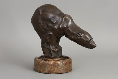 Lot 1158 - HERMANN HENDRICUS TER MEER (1871-1934) Bronzefigur „Eisbär“