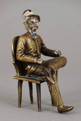 Lot 1173 - Wiener Bronze "Herr mit Zylinder"