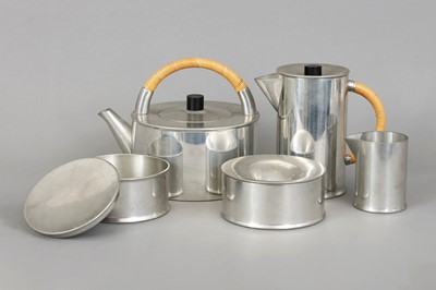 Lot 891 - BAUHAUS Kaffee-/Teeservice, Zinn