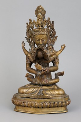 Lot 148 - Tibetischer "Vajradhara mit Samantabhadri"