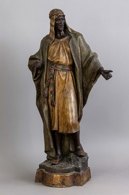 Lot 1136 - FRIEDRICH GOLDSCHEIDER (Wien) Figur nach einem Entwurf von B. POIRIER "Araber"