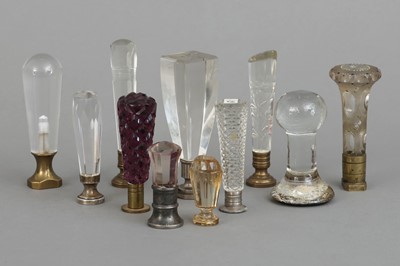 Lot 785 - 11 Glas und Kristall Petschaften des 19./20. Jahrhunderts