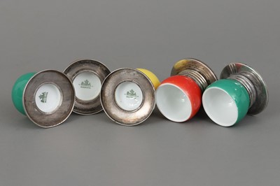 Lot 204 - 5 ROSENTHAL Porzellan Eierbecher